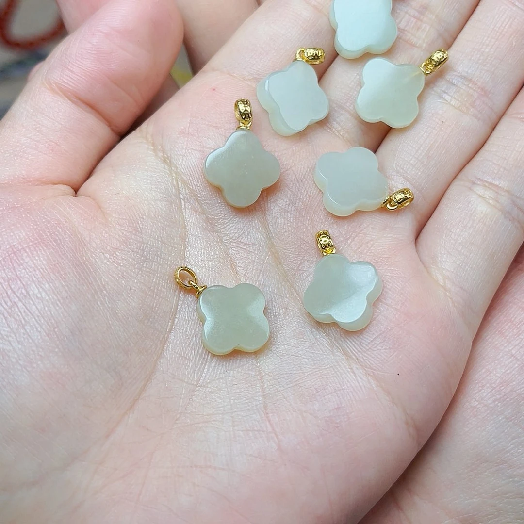 和田玉银S925镶嵌颈饰拍一发一06