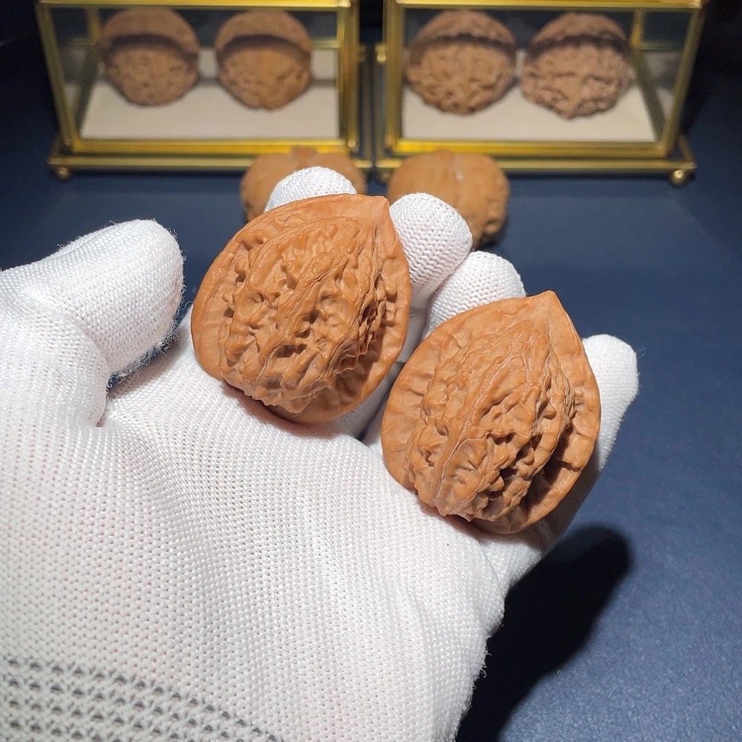 文玩核桃把件40大红袍