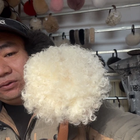 山羊皮耳罩006真皮真毛