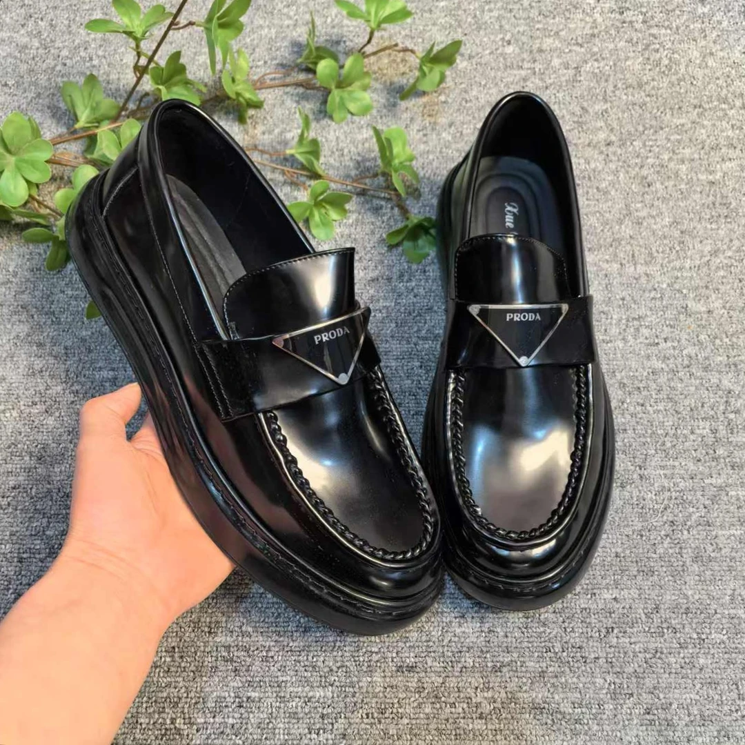 2024休闲时尚百搭潮流男士真皮鞋21519