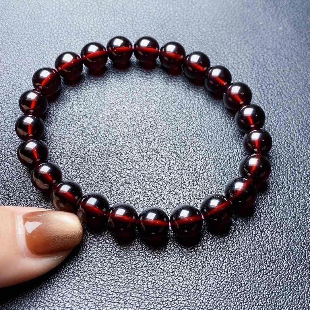 未镶嵌手链石榴石大****霞8单