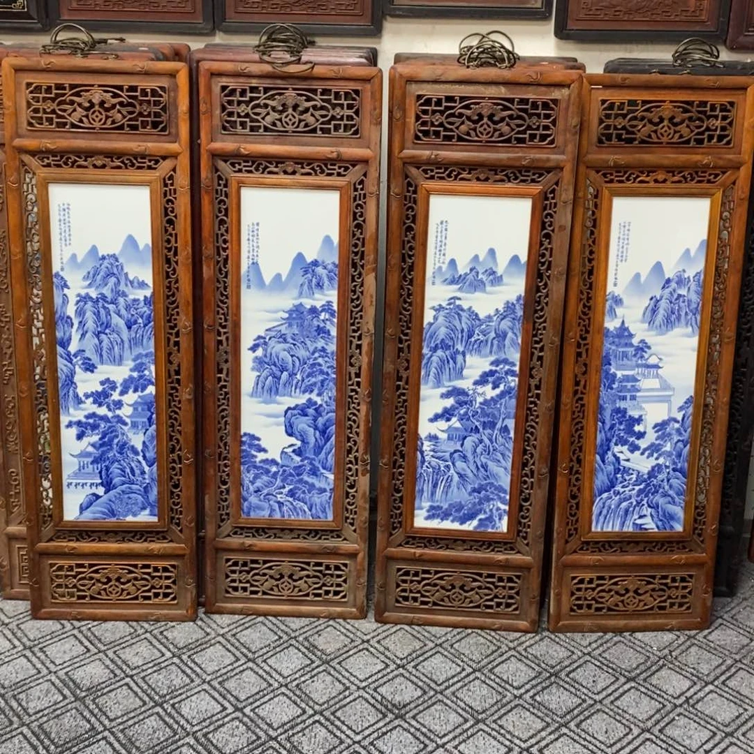 瓷1.2*36*4景德镇瓷板画柴窑烧制