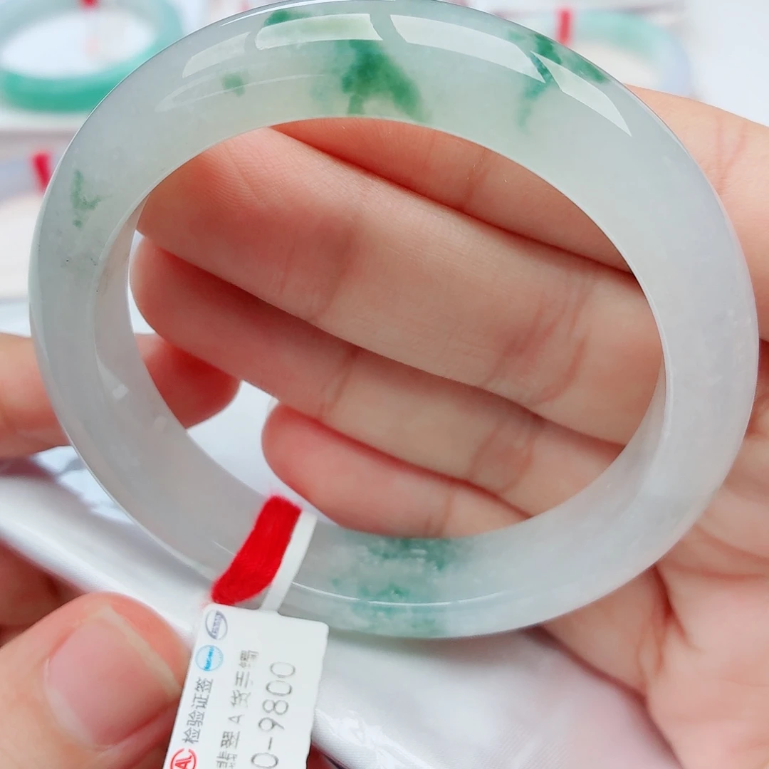 翡翠未镶嵌手镯天然翡翠手镯