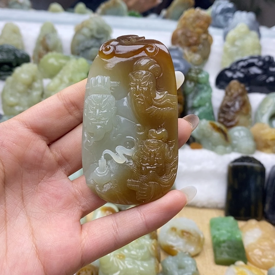 2***援和田玉未镶嵌颈饰