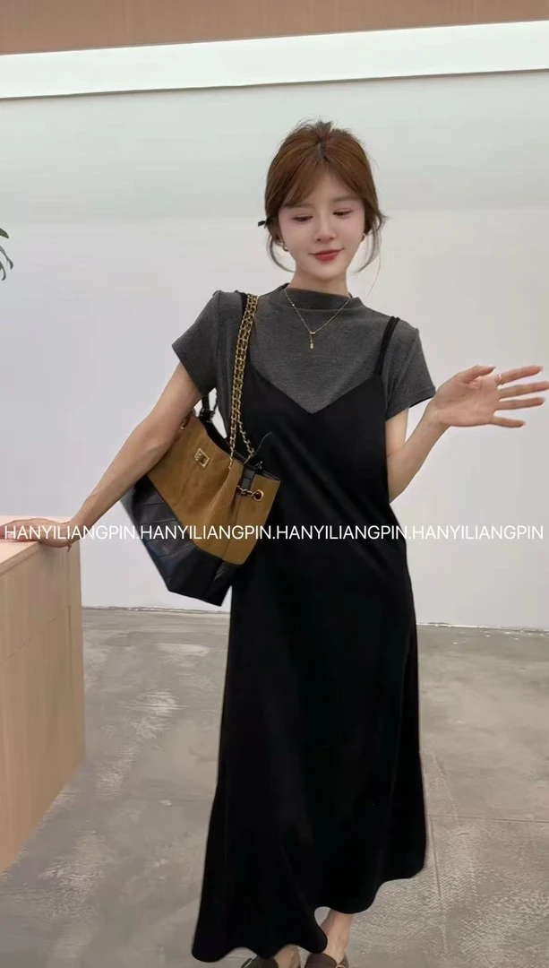 【心动旋律】高级感吊带两件套裙