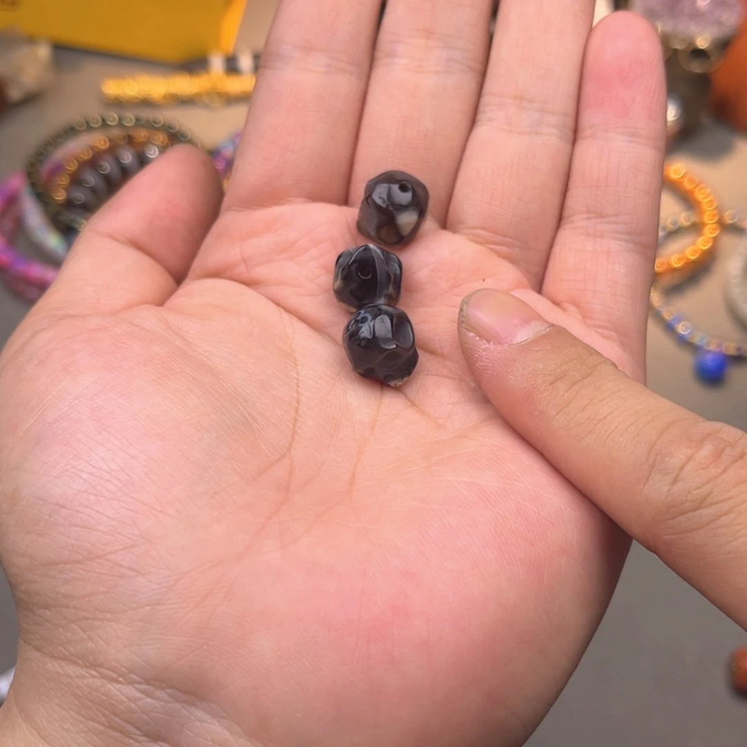 玛瑙/玉髓珠改小时时一颗随机发未镶嵌