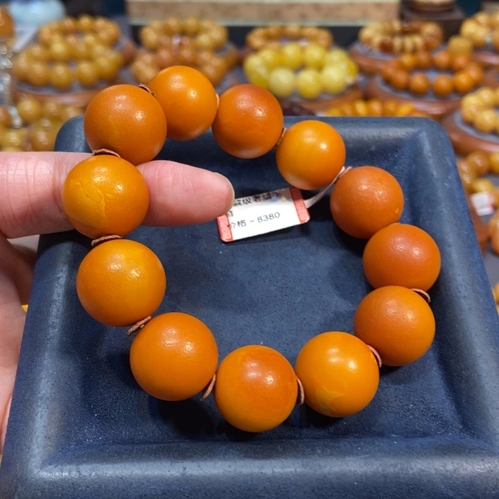 未镶嵌琥珀手链蜜蜡