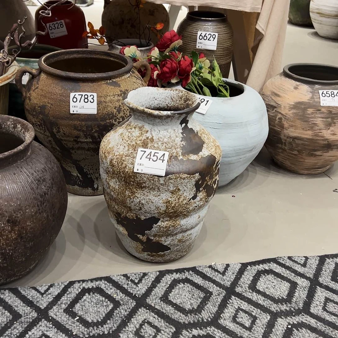 瓶7454高30口8陶瓷花瓶无孔