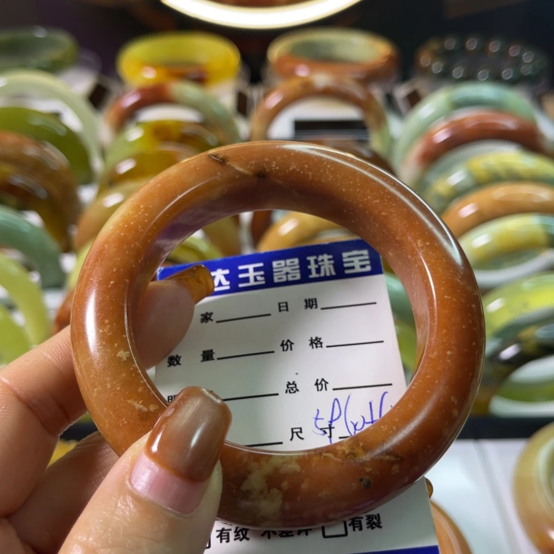 悦***己蛇纹石玉未镶嵌手镯