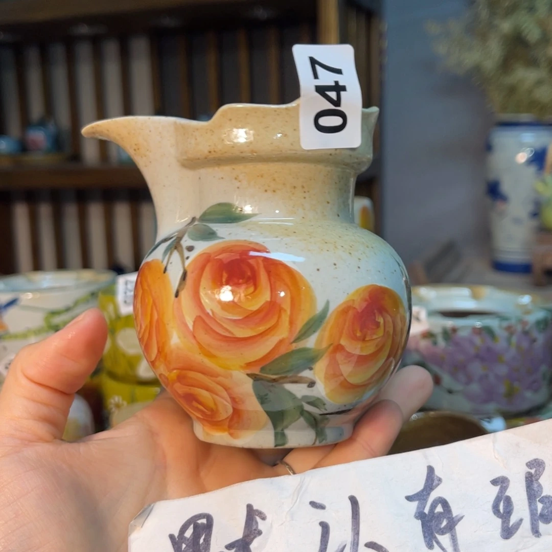 杯素浅陶瓷手工手绘