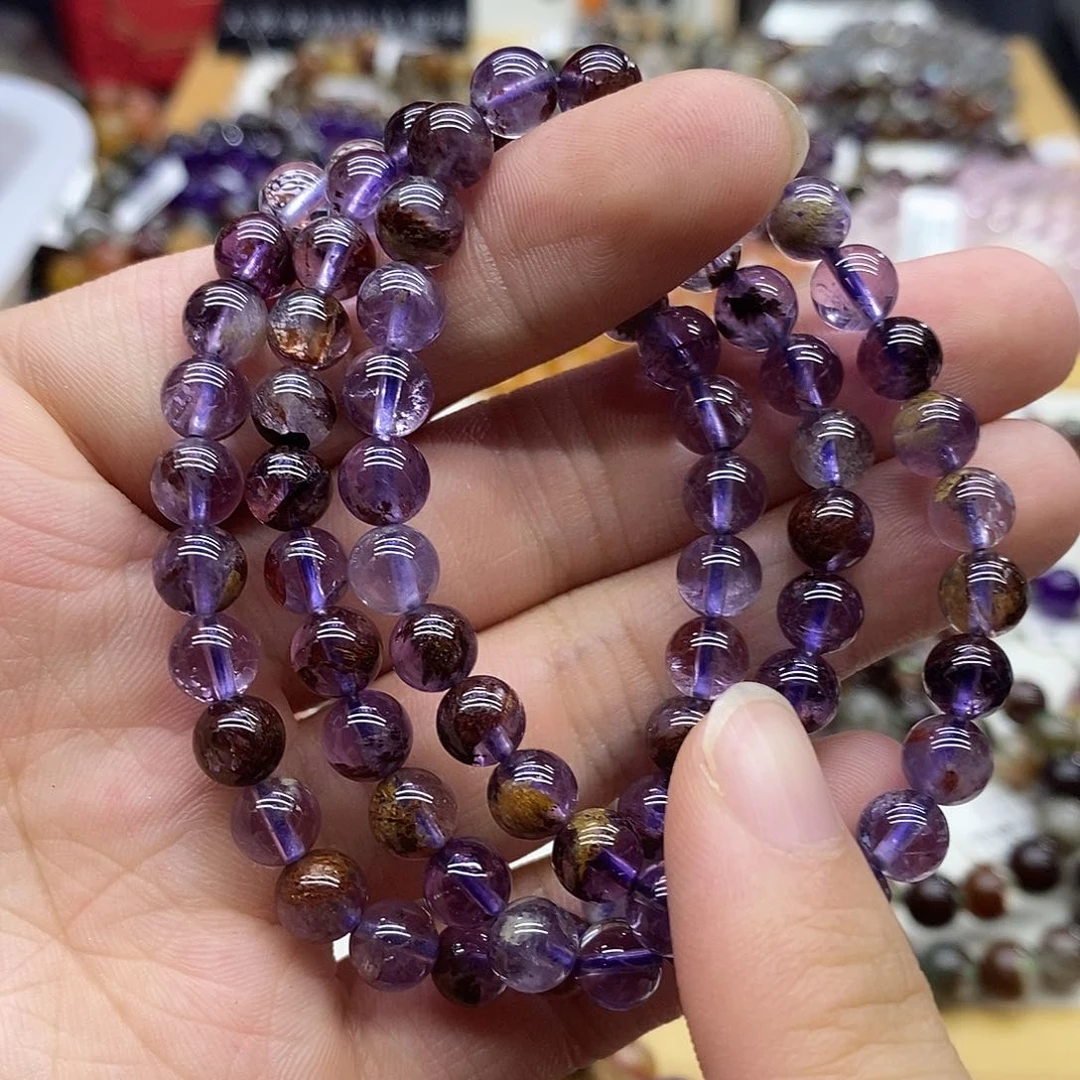 水晶手链未镶嵌多样性发货发一条