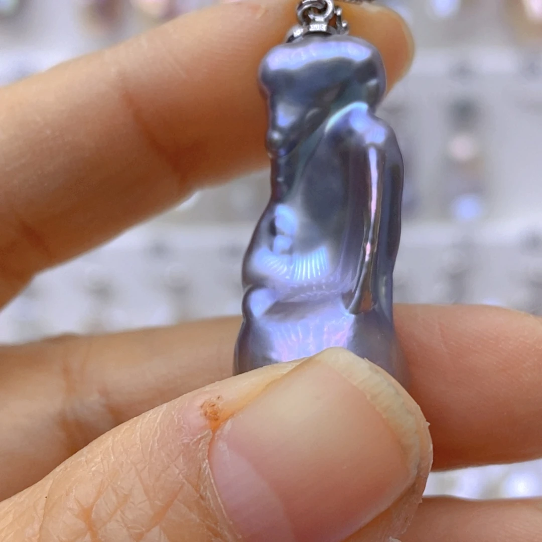 君***~淡水珍珠颈饰14K金镶嵌