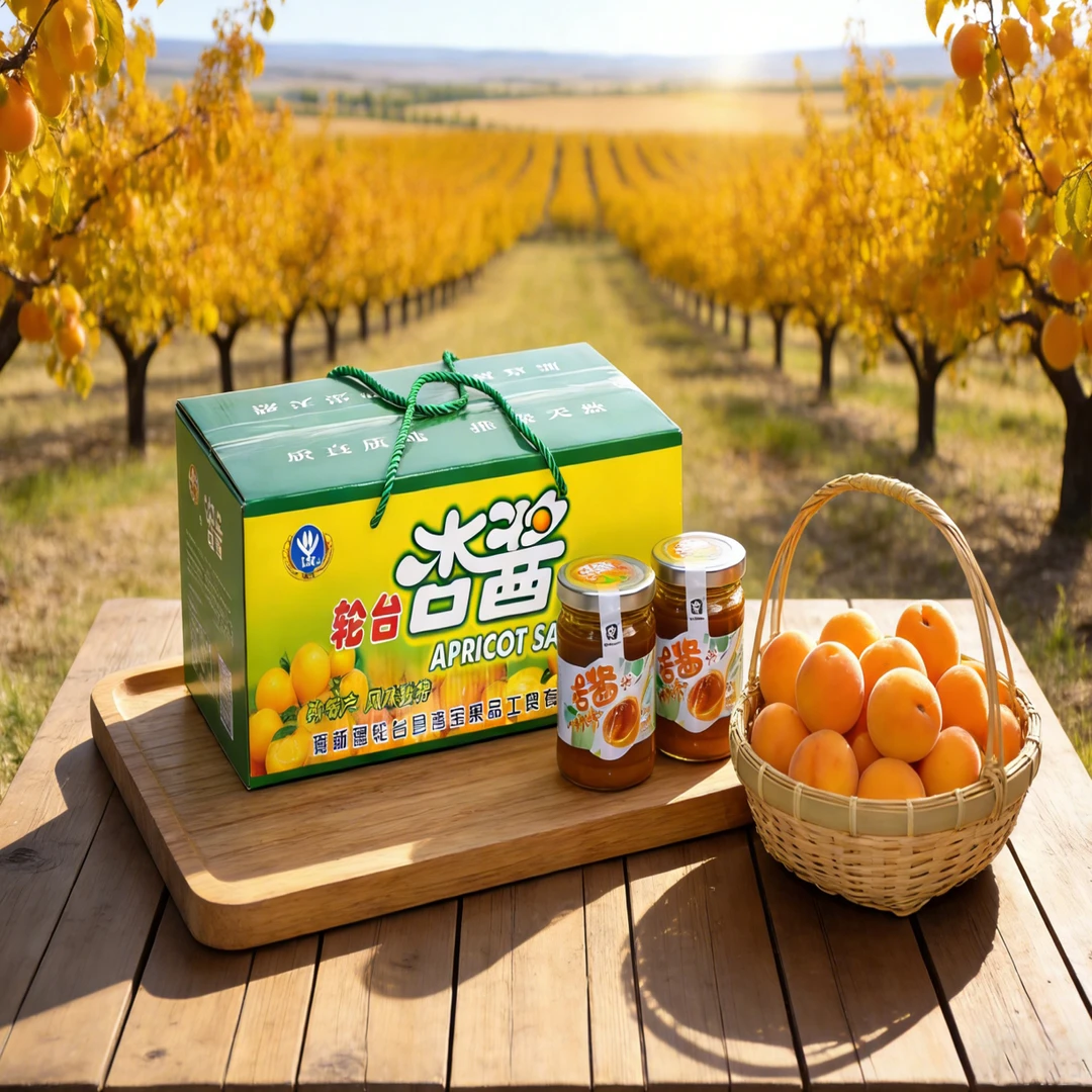 270克*10瓶杏酱礼盒新包装新疆特产轮台小白杏为原料酸甜可口包邮