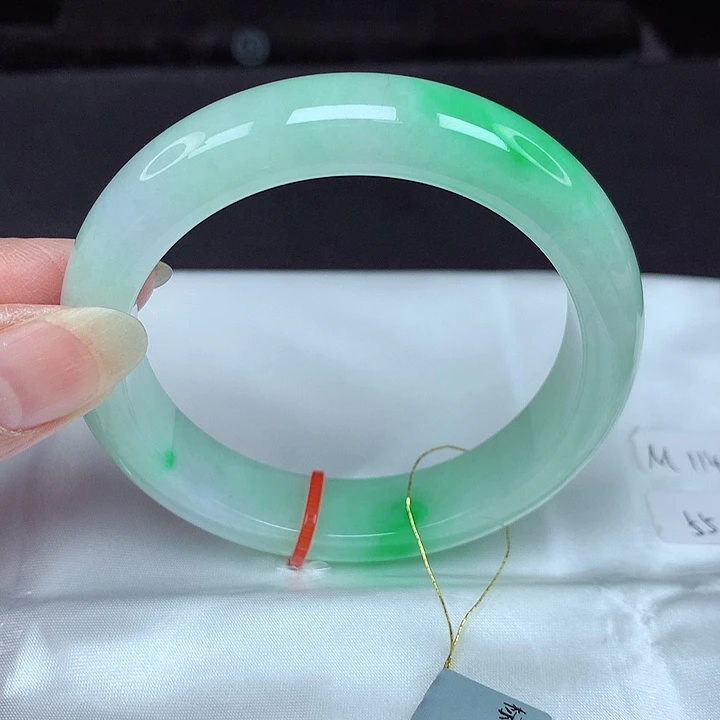 翡翠未镶嵌手镯55圈776