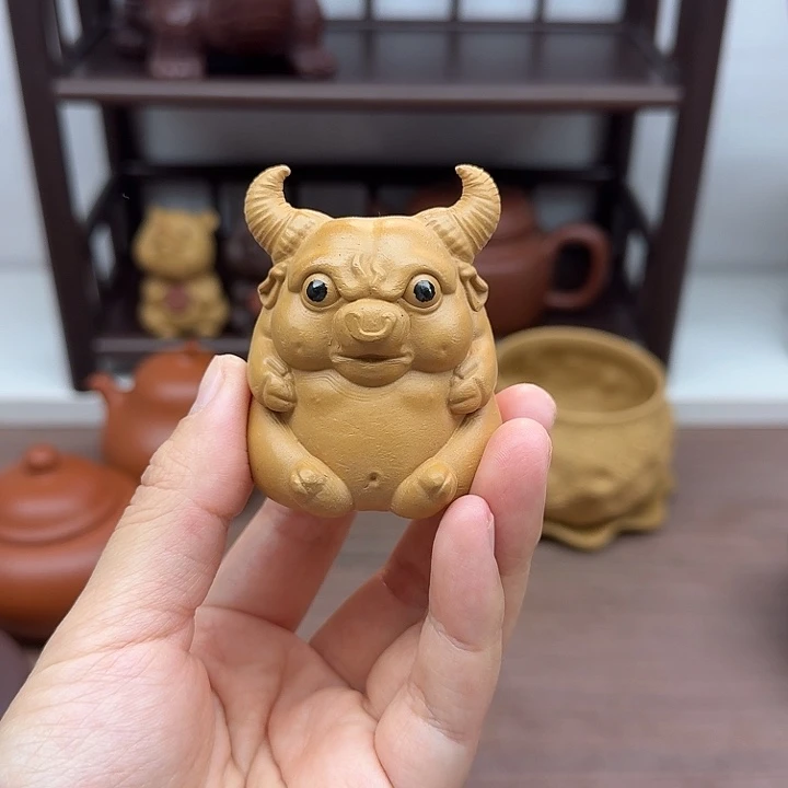 茶案段泥牛魔王茶宠