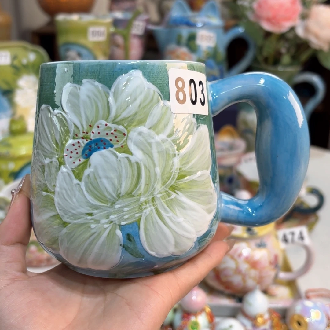 景德镇手绘高温釉下彩陶瓷茶具