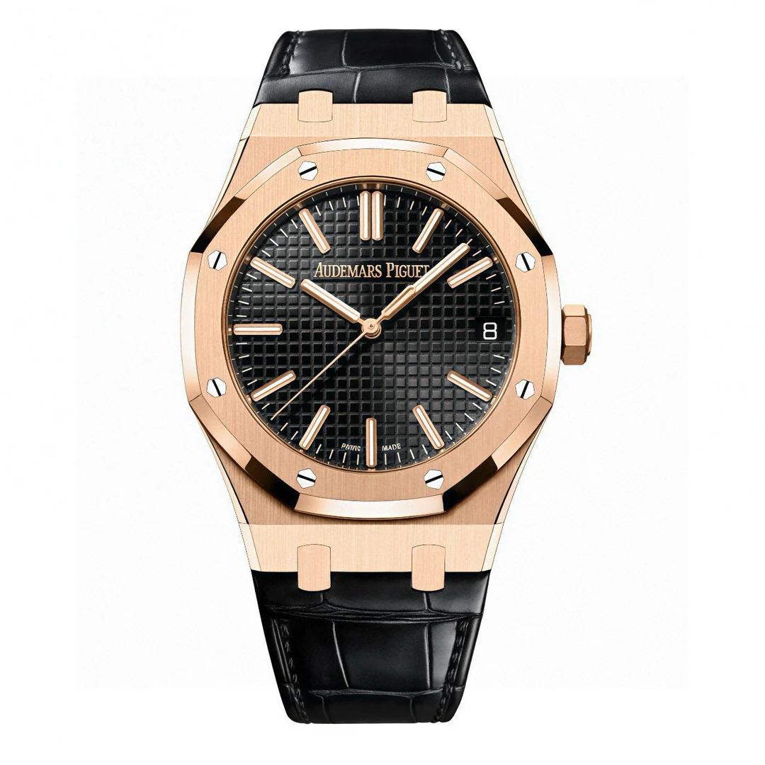 99新 Audemars Piguet/爱彼 睿时名表 25年15510OR黑贴膜使用男士
