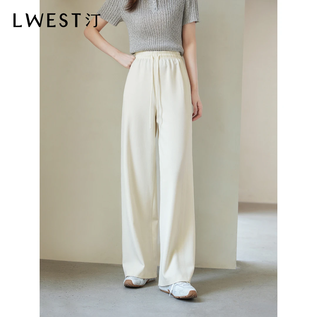 【备用链接】朗文斯汀高腰显瘦阔腿休闲裤DTYK4307A03196