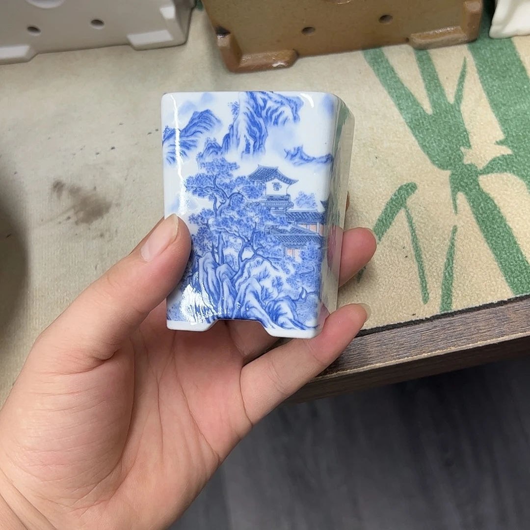 紫砂花盆960号瑕疵6/7cm