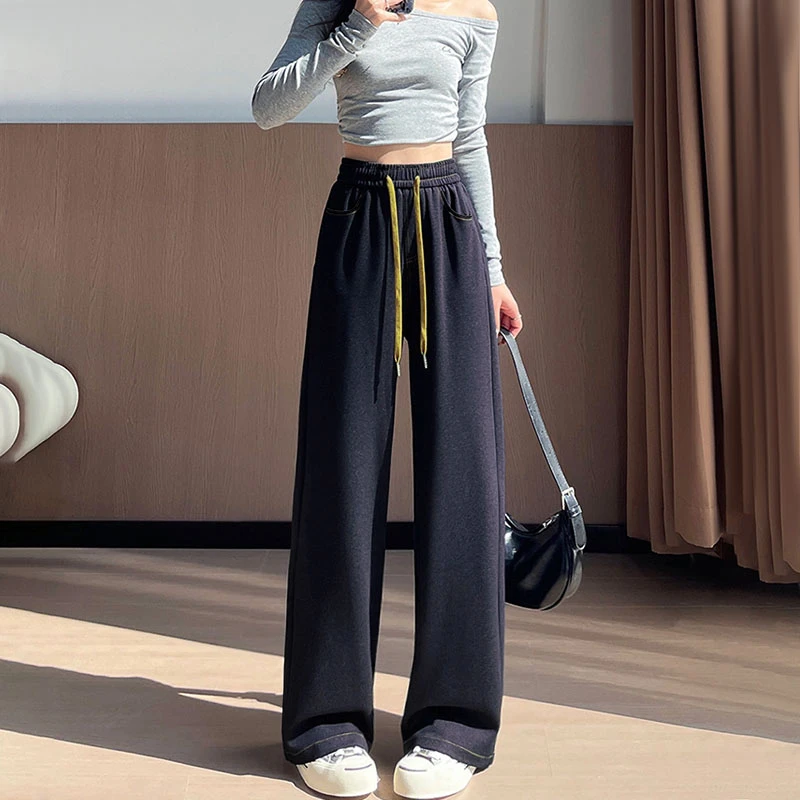 秋冬 爆款 牛仔 羽-绒直筒裤 阔腿裤 瑜伽裤9005