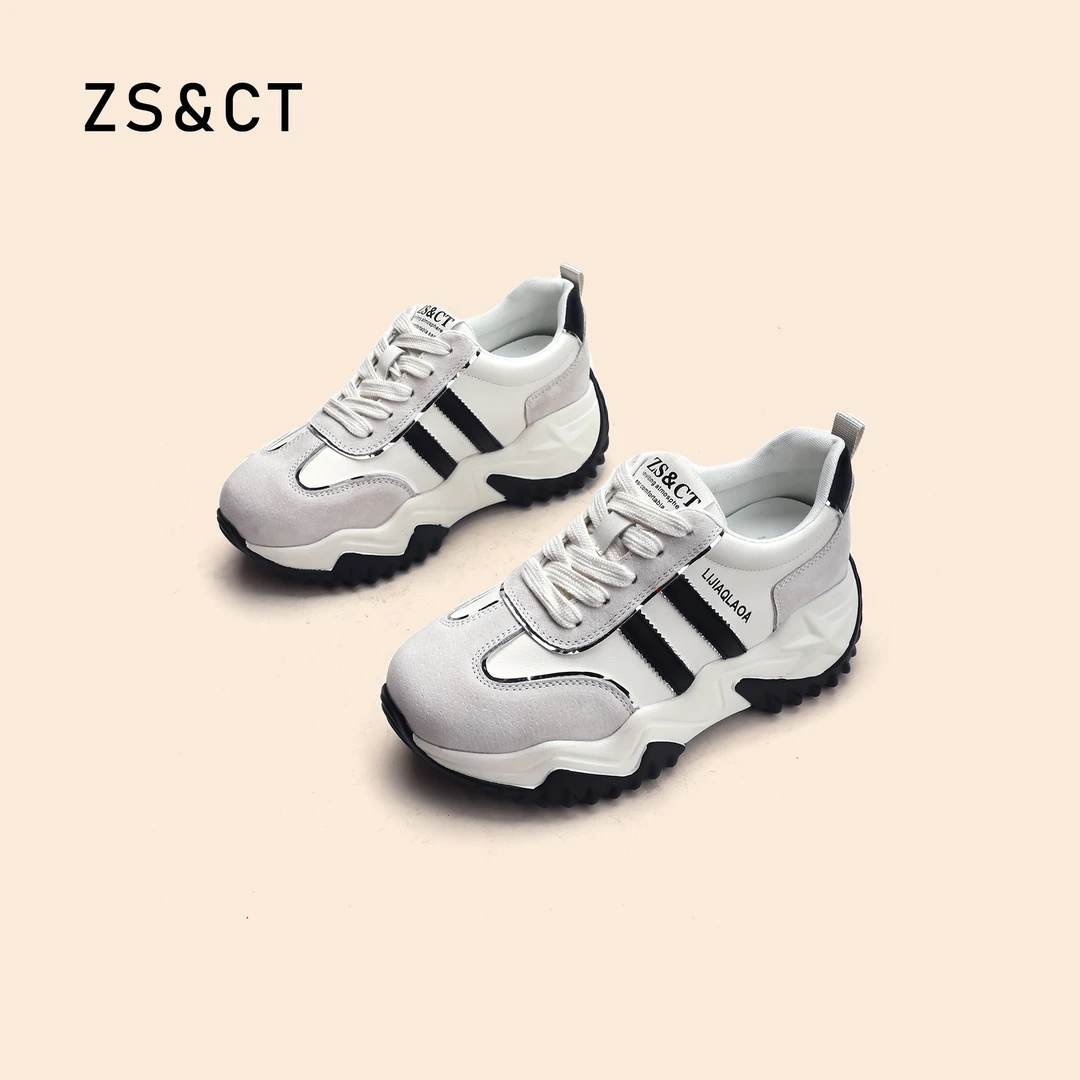 厚底增高7CM女鞋2025老爹鞋新款潮流软底休闲运动轻便气质女鞋