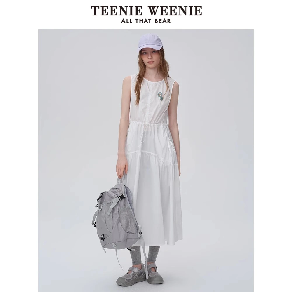 TeenieWeenie小熊连衣裙25夏新款工装风户外无袖裙子TTOW256414N