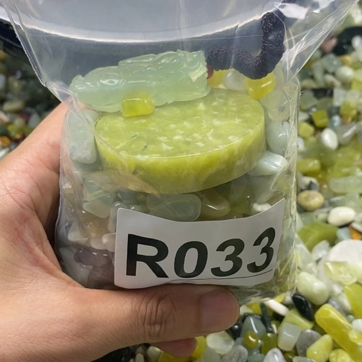 蛇纹石玉未镶嵌鱼缸石