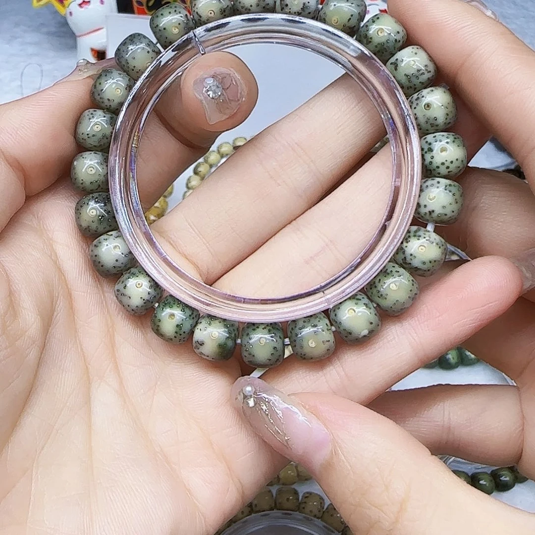 星月菩提手串星月灰冰糖大眼