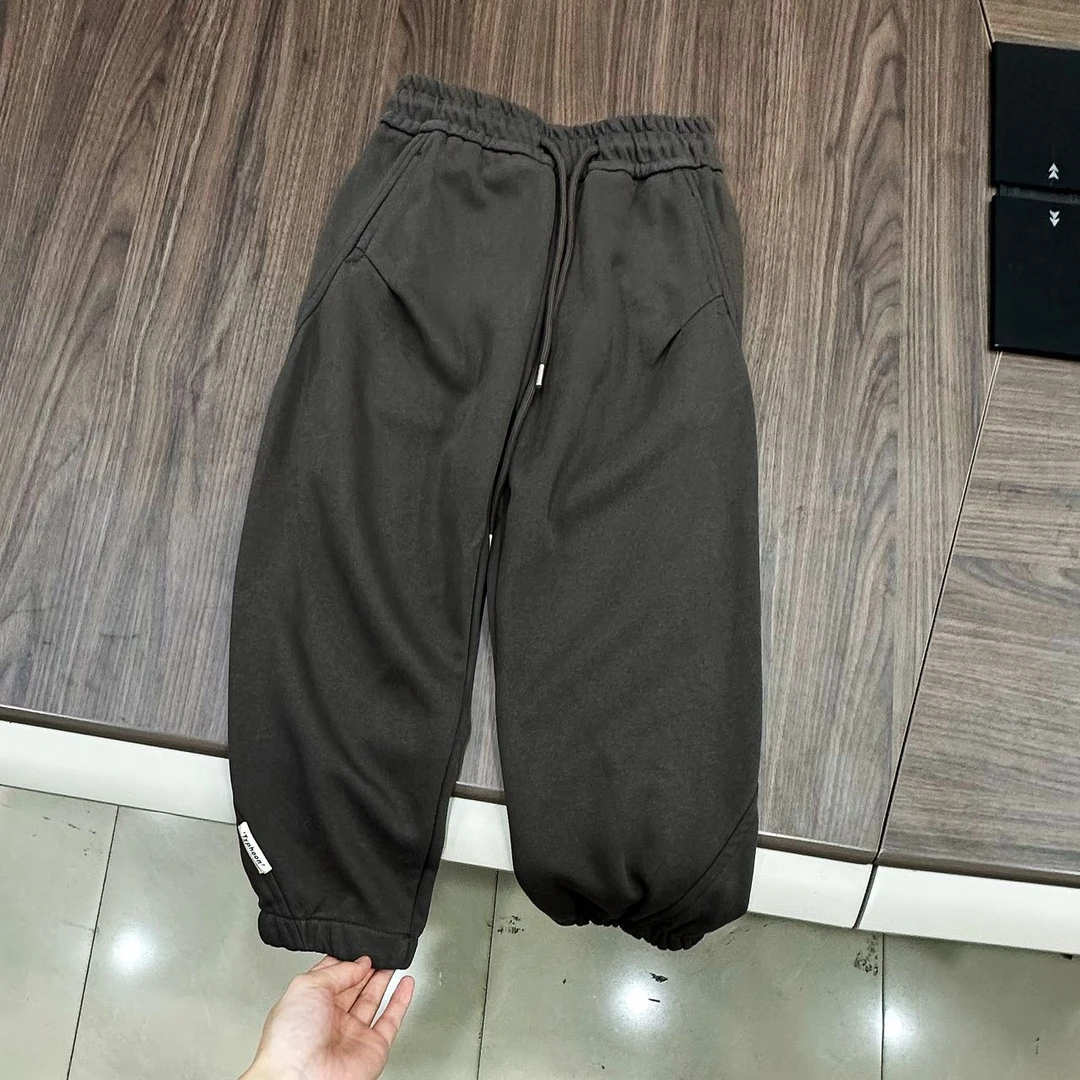 3693高端专享春秋针织裤棕色