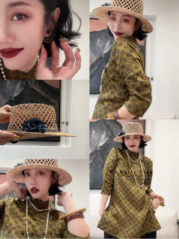 月百万【金菱雅韵】NEW 新中式国风提花上衣B03125