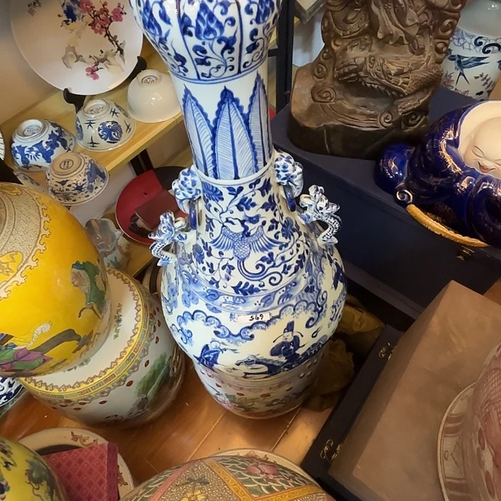 浪***花陶瓷摆件不固定一件