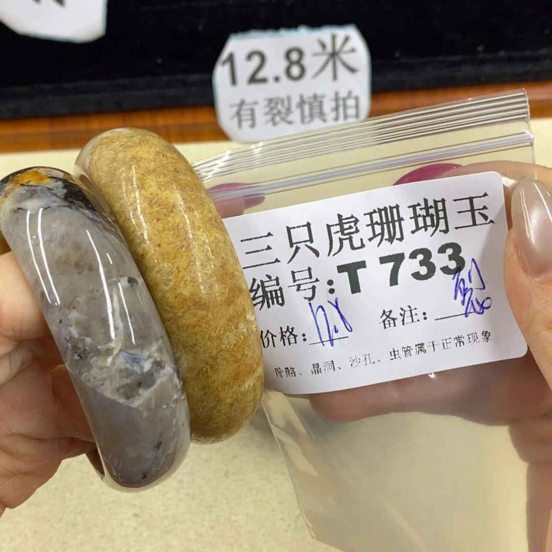 硅化珊瑚（珊瑚玉）1足银镀金镶嵌一****n