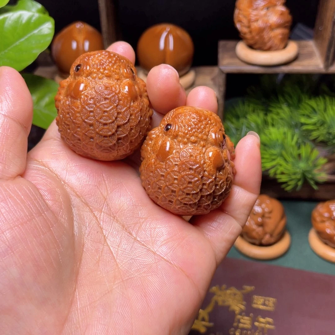 手串/手链橄榄核金币金蟾37一对