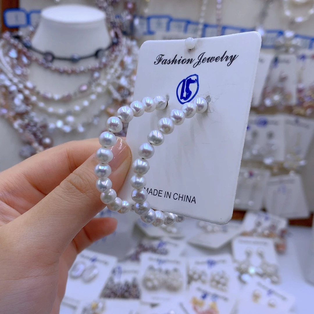 淡水珍珠颈饰银S925镶嵌