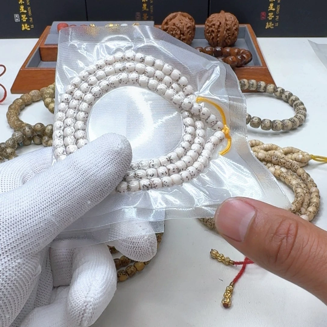 星月菩提手串19灭世白星月半壁6左右108