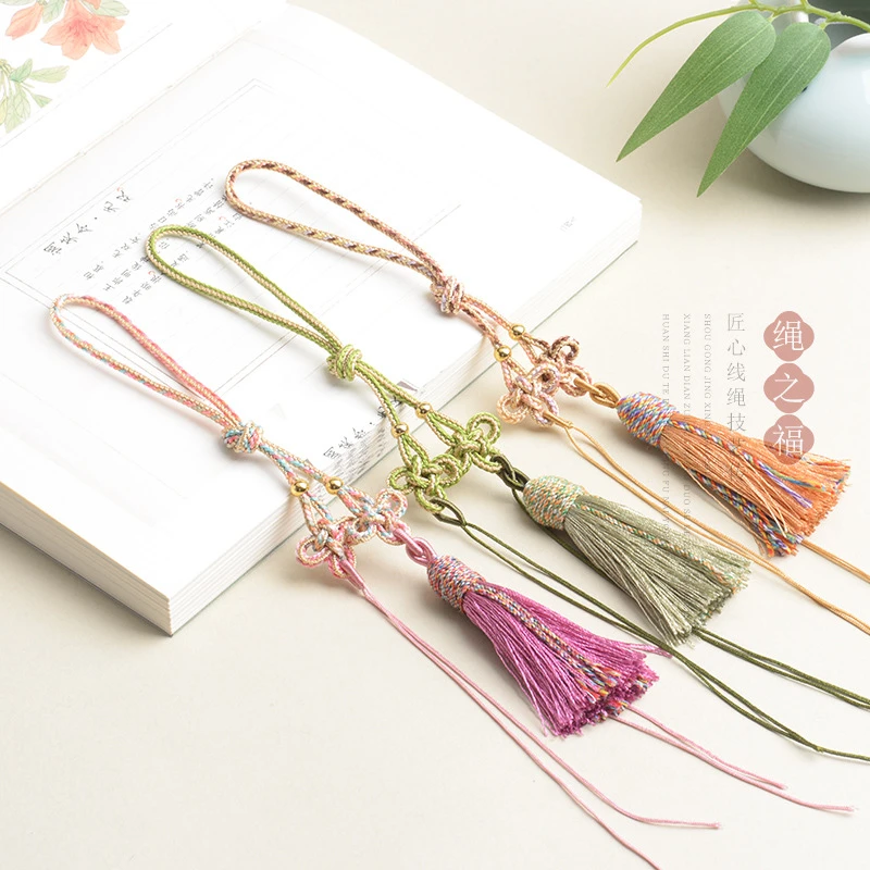 车挂手把件挂绳手搓棉流苏