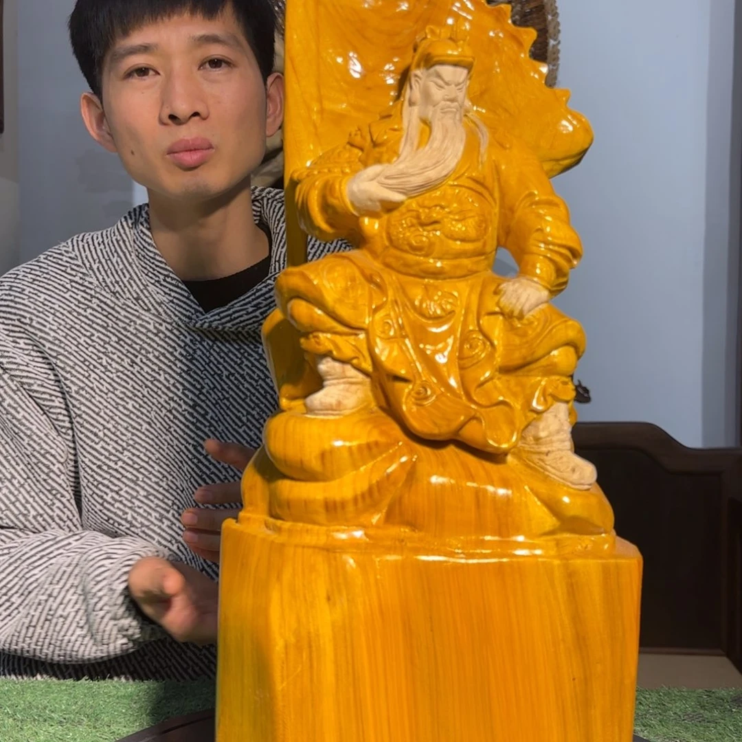 金丝楠我***光大叶金丝楠关公