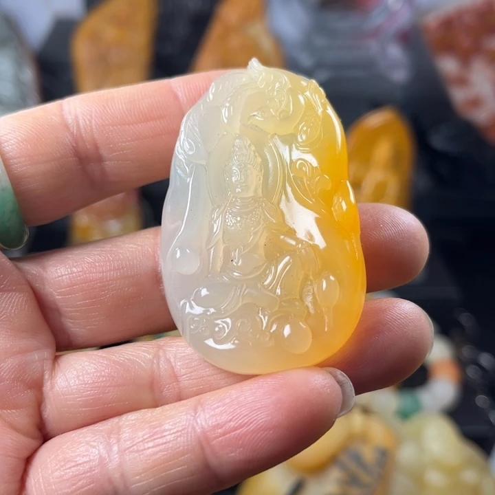 石英质玉（黄龙玉）未镶嵌手链