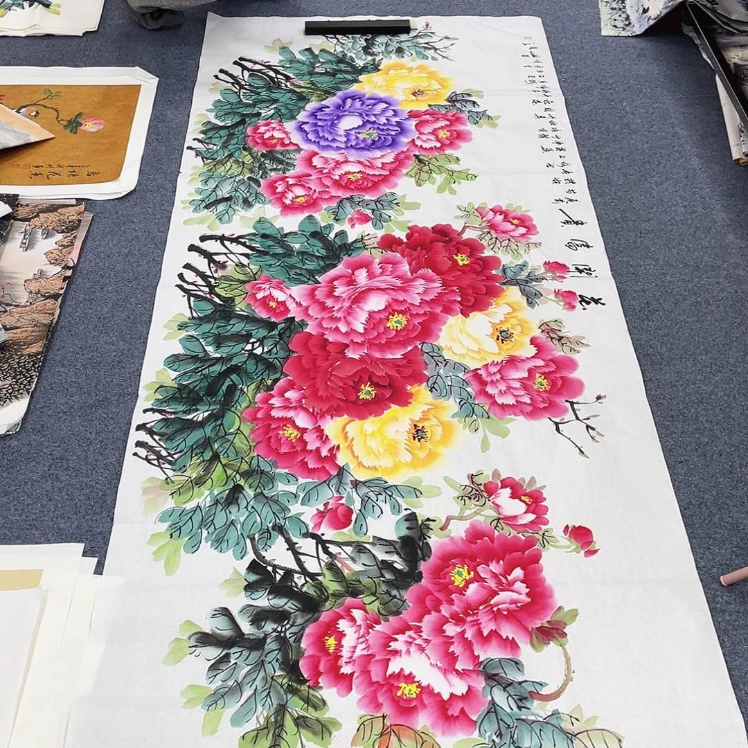 国画作品小姐姐放漏…