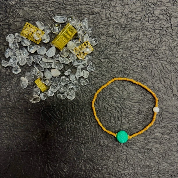 合金手链 「Richer」NX-3841竹节图腾珠珠手串