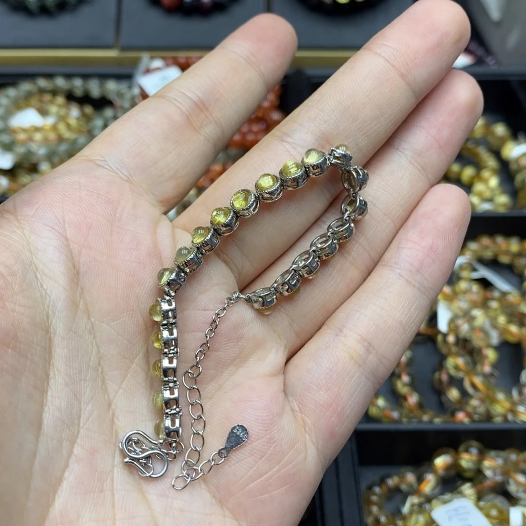 水晶手串银S925镶嵌卓慕水晶