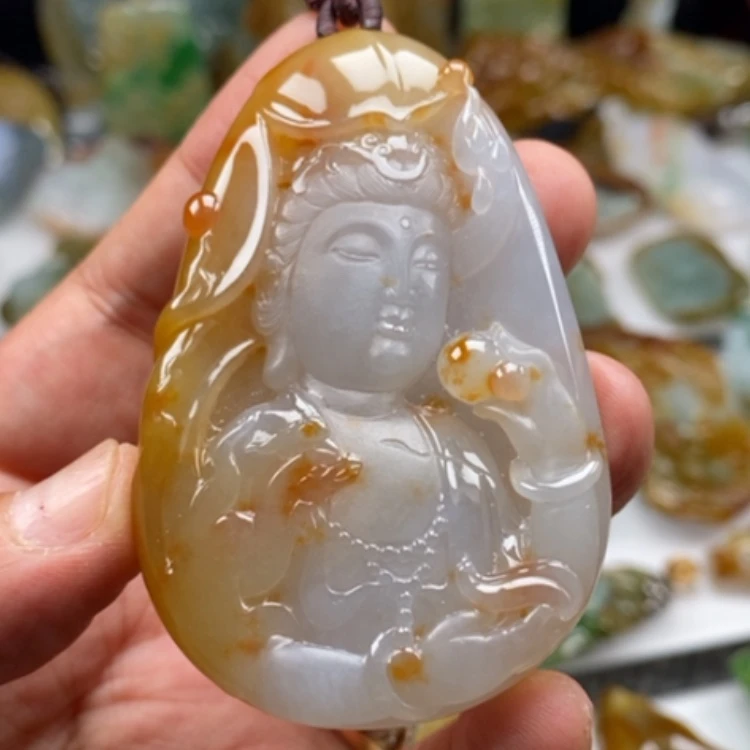 【闪购商品】翡翠颈饰未镶嵌用****0缅甸翡翠A货吊坠