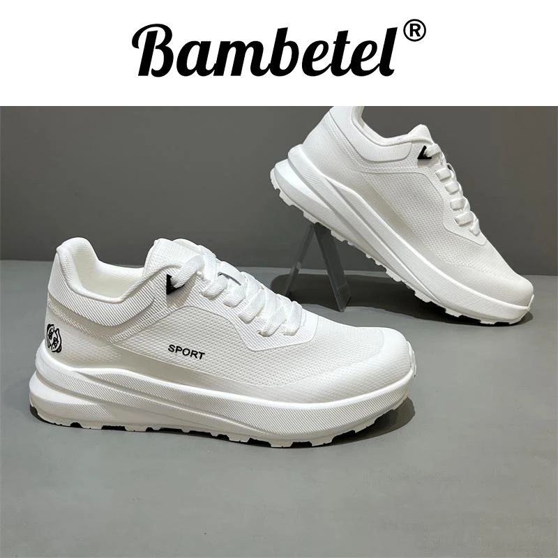 Bambetel男款夏季网面男鞋时尚百搭透气舒适运动防滑户外跑步鞋