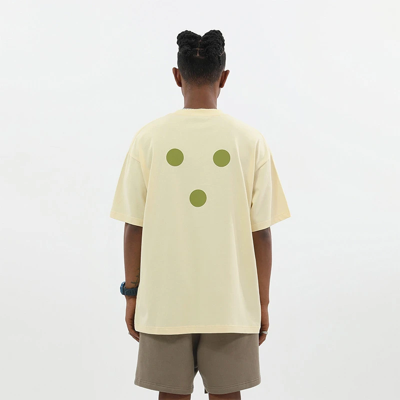 男士重磅短袖t恤2025夏季新款宽松简约潮牌时尚百搭气质半袖上衣