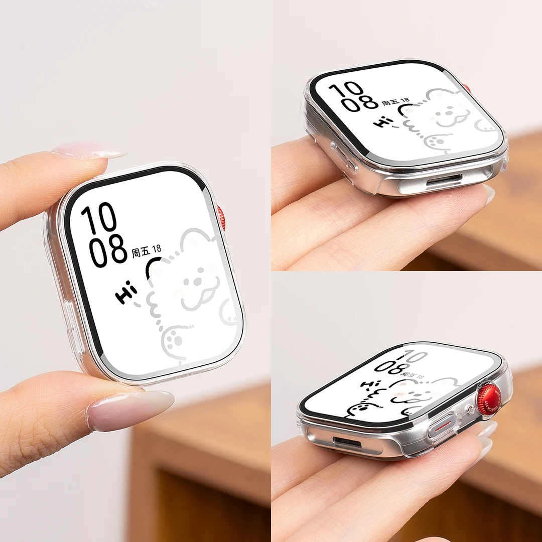 适用华为watchfit4保护壳fit3高清fit4pro防摔壳膜一体保护套抗爆