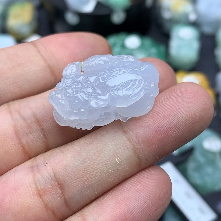 翡翠未镶嵌颈饰天然缅甸翡翠貔貅吊坠