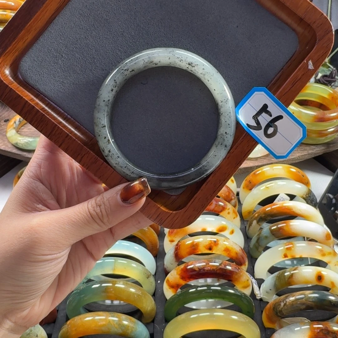 蛇纹石玉合金手镯微瑕