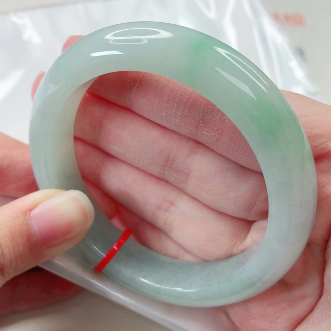 翡翠未镶嵌手镯57圈23654