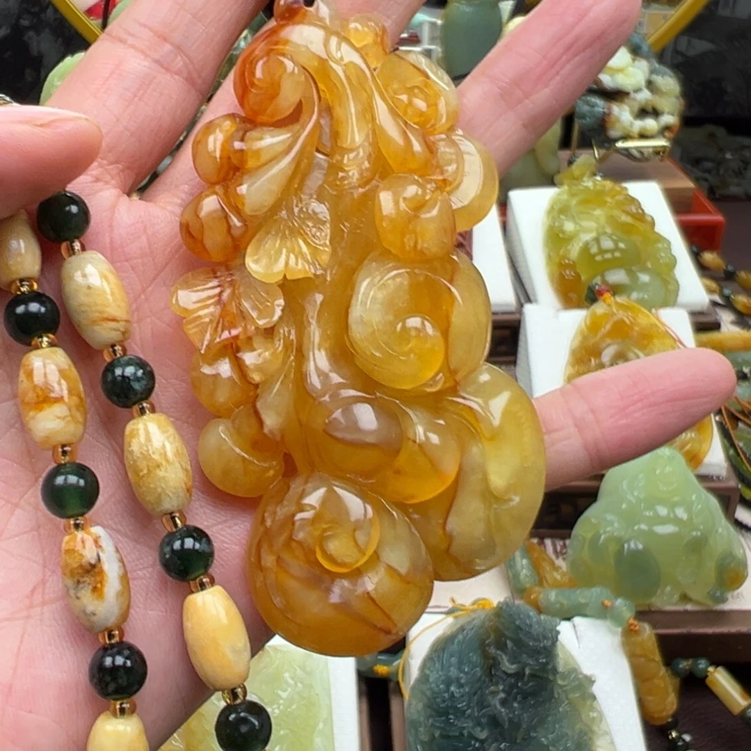 岫玉未镶嵌挂件挂件