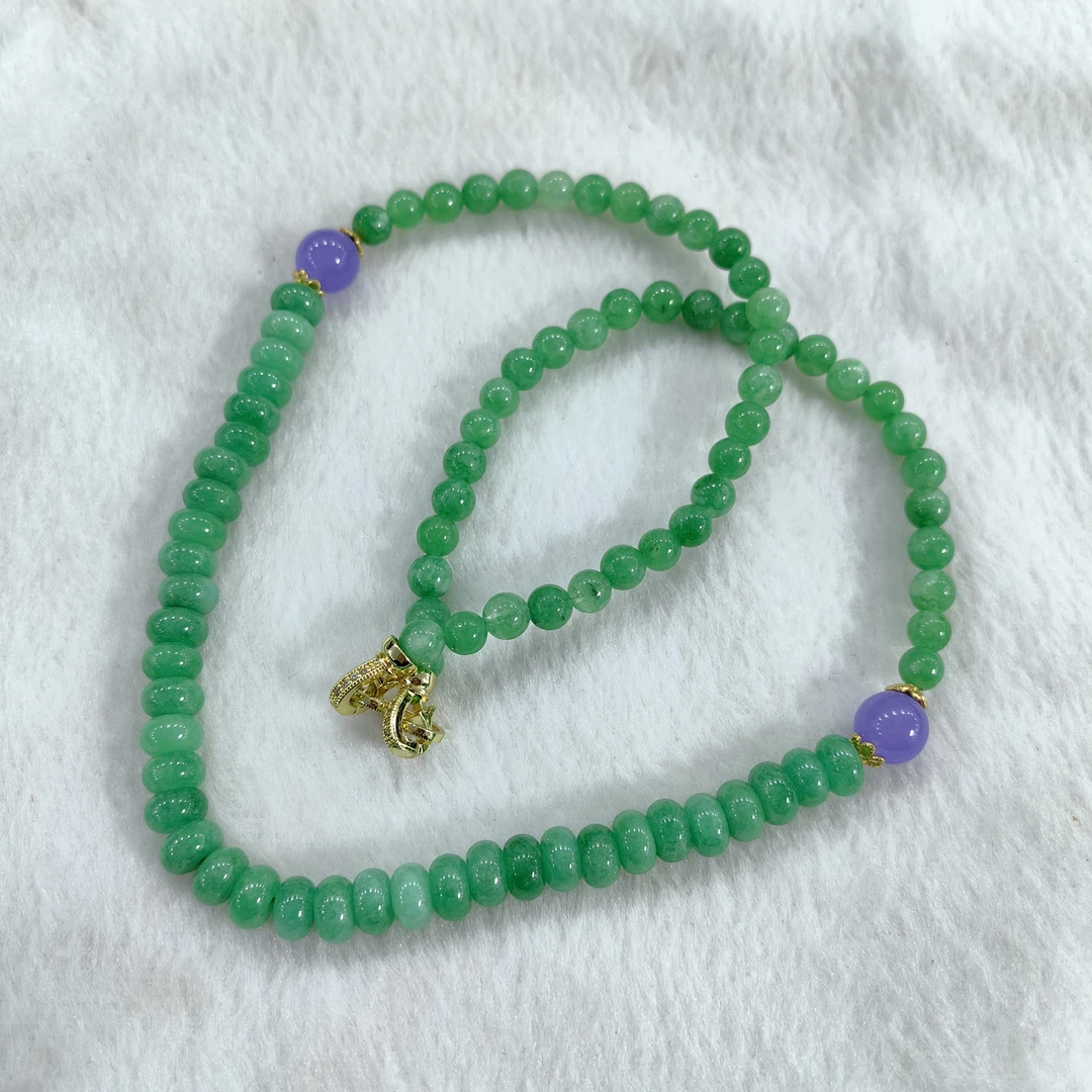 非金属亚克力项链 【大福珠宝严选】项链 缅料A货满绿项链